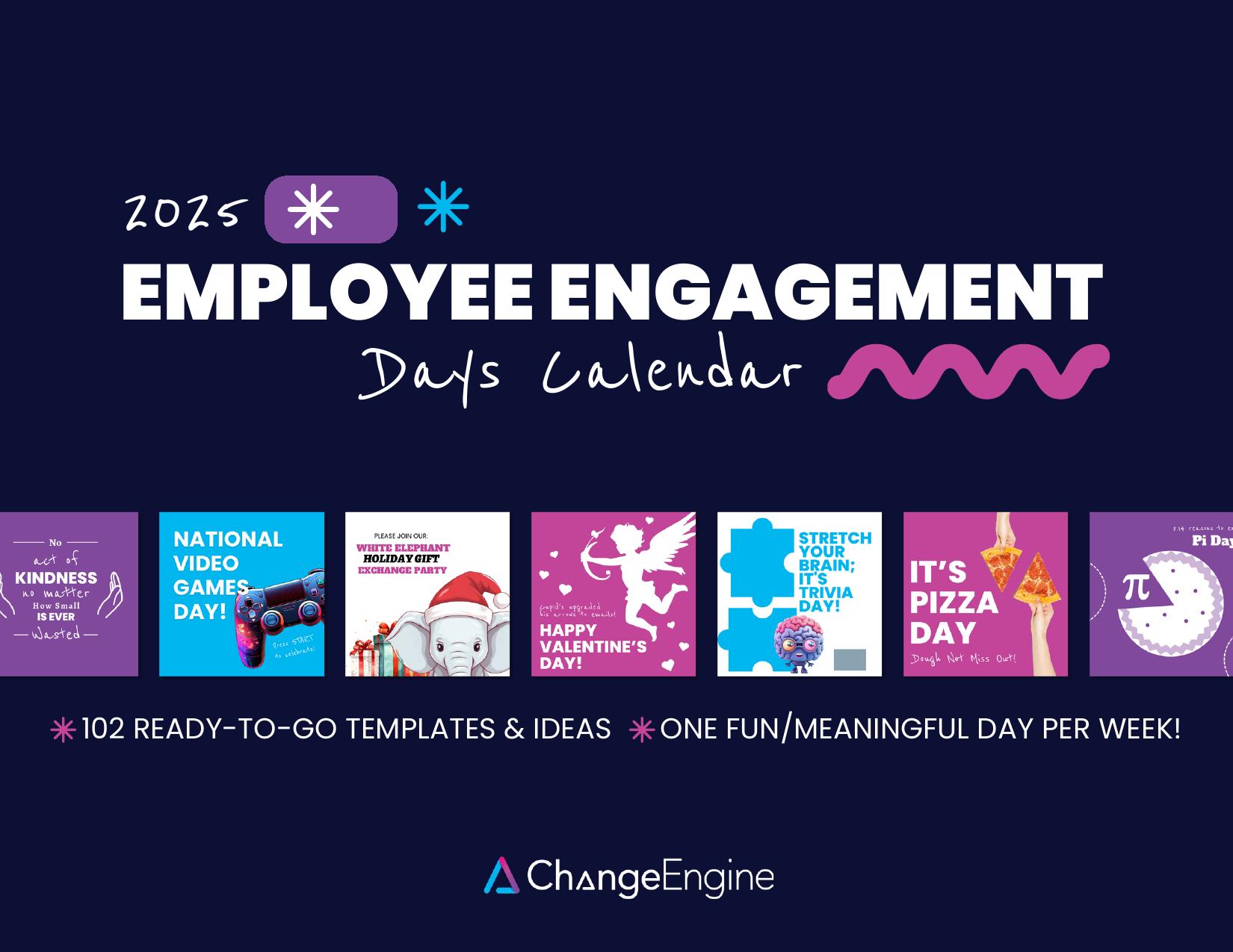 Cover of the ChangeEngine 2025 Employee Engagement Days Calendar